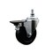Service Caster 4 Inch Soft Rubber 12 Inch Threaded Stem Caster with Brake SCC-TS20S414-SRS-PLB-121315 - alternate 1